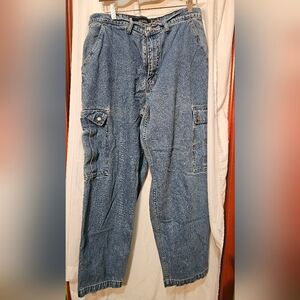 Levi's SilverTab Men's Light Blue Denim Cargo Pants, Size 34x32
